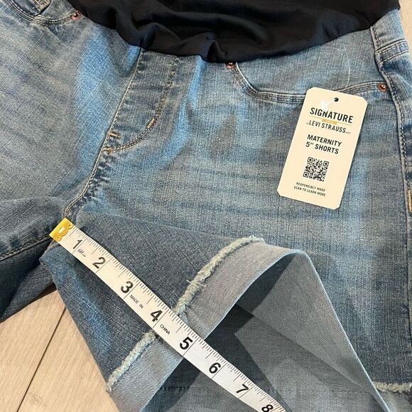 Signature Levi Strauss maternity 5 shorts size m - Picture 4 of 8